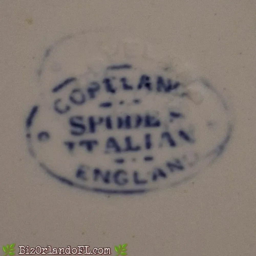 VINTAGE: Spode Blue Italian Individual Small Dish / Fruit Saucer 4.75